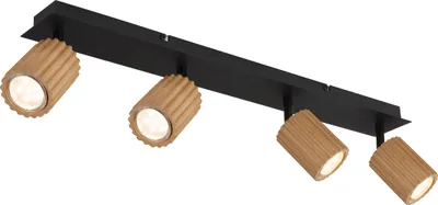 Produktbild von Globo Lighting Strahler Metall schwarz matt, 4x GU10