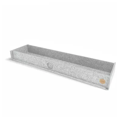 Produktbild von Aufbewahrungsbox CARGA Filz 16,5 x 63 x 6,5 cm ohne Deckel in hellgrau meliert