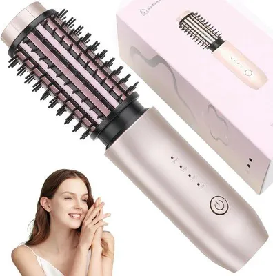 Imagen del producto de Cepillo rizador inalámbrico 2 en 1 para rizar el cabello