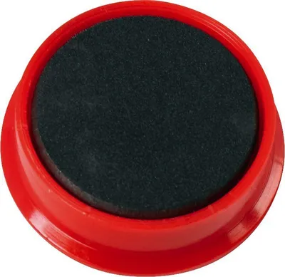 Produktbild von Kraftmagnet Metall Kunststoff 38mm TG 2500 g rot VE=10x10 Stück