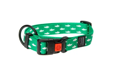 Produktbild von Karlie Art Sportiv Plus Shark - Hundehalsbänder - L - Nylon - Grün - 45-65x2,5 cm