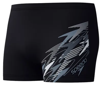 Produktbild von Speedo Medley Logo Badehose Herren chlorbeständig, Farbe:Schwarz-Weiss, Größe:6