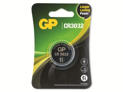Zdjęcie produktu dla Bateria litowa guzikowa GP CR-3032 3V 1 szt. w blistrze /cena za 1 szt./