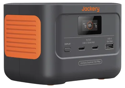 Imagen del producto de Jackery Explorer 100 Plus: Estación de energía de 99 Wh / 128 W con batería LiFePO4 de 6200 mAh