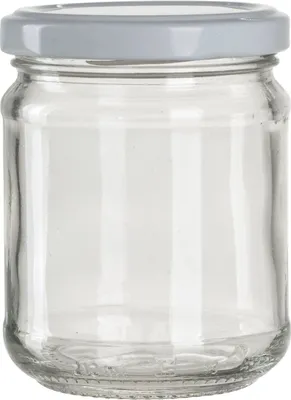 Obrázok produktu pre Zaváracie poháre Gastro 212 ml, biele skrutkovacie viečko, sada 6 ks