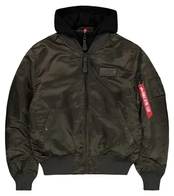 Productafbeelding van Alpha Industries MA-1 D-Tec bomberjack voor heren, kleur: zwart-olijf