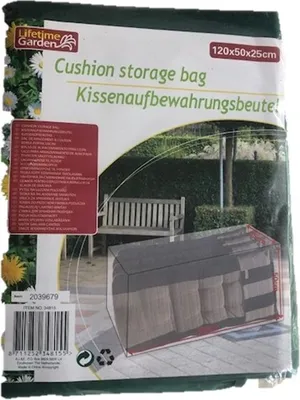 Produktbild von Wetterschutzhülle für Sitzpolster - transparent 120x50x25cm