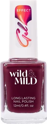 Imagen del producto de Esmalte de uñas efecto gel, colección Wild & Mild, tono Burgundy Bouquet, 12 ml