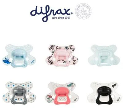 Productafbeelding van Difrax Fopspeen natural 6+ maanden met ring (1 stuk)