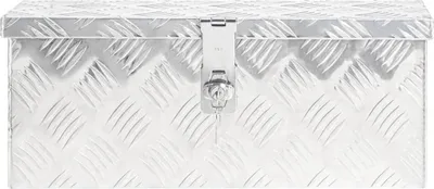 Obrázek produktu pro vidaXL Úložný box stříbrný 50x15x20,5 cm hliník
