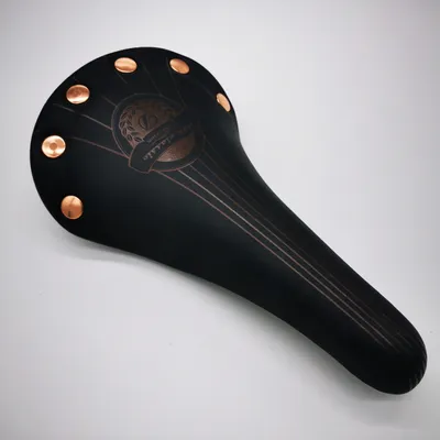 Produktbild von Sattel DDK Nieten | Schwarz | Retro Vintage Nostalgie Classic Fixie Singlespeed Fahrrad
