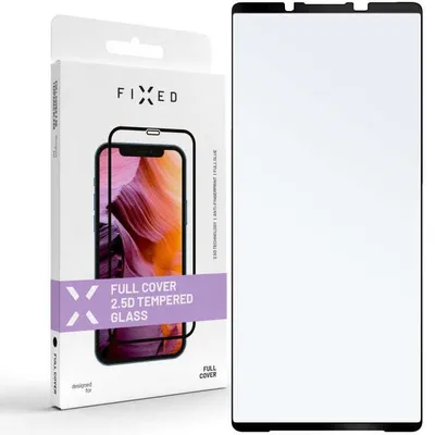 Obrázek produktu pro Tvrzené sklo pro Sony Xperia 1 VI, Pevný plný kryt 2,5D Tvrzené sklo, s černým rámečkem