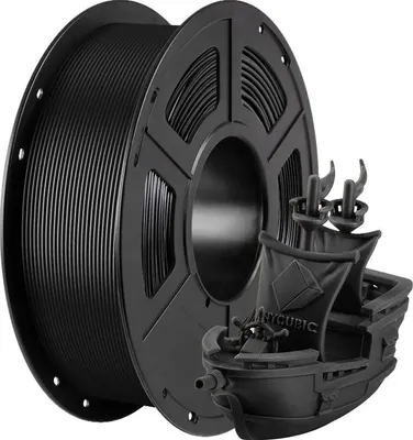 Immagine prodotto di Filamento per stampanti 3D, materiale PETG, opzioni multicolore, 10 kg nero