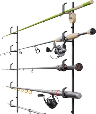 Produktbild von Angelrutenhalter Rutenhalter Rutenständer Wand- Deckenrutenhalter für 5 Ruten 10300