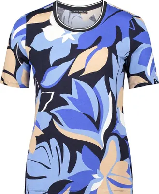 Produktbild von Shirt Kurz 1/2 Arm 8881 Dark Blue/Blue Größe 44