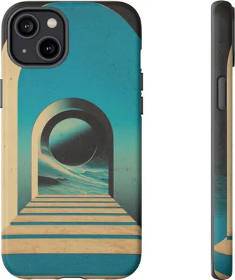 Produktbild von Surreales Portal mit Kugel – Hülle Kompatibel mit iPhone 14 Plus