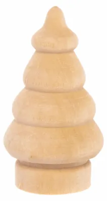 Produktbild von Baker Ross FC226 Holz-Weihnachtsbäume zum Bemalen 8er Pack Kinder Bastelset