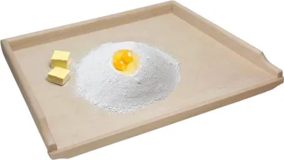 Produktbild von Backbrett Teigbrett Nudelbrett Arbeitsplatte Schneidebrett 70cm Küchenbrett Holz