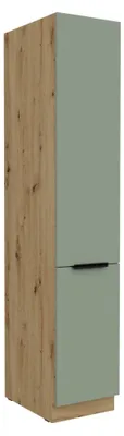 Produktbild von Kondela Vorratsschrank Arsany 40 DK-210 2F - aquamarine / Eiche Artisan