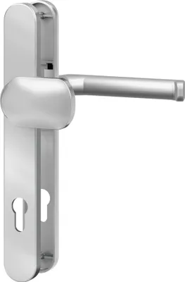 Produktbild von BASI - Schmalrahmen-Wechsel-Garnitur - rund - Alu Silber - Lochung: PZ - 92/8 mm - 7835-0101
