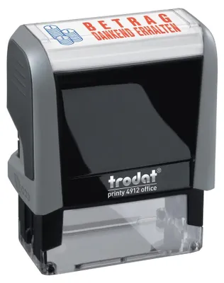 Imagen del producto de trodat 43610, trodat Textstempelautomat, Office Printy 4.0, 4912: "BETRAG" (Cantidad)