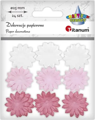 Produktbild von Papierblumen Dekorationen 24St. rosa Titanum
