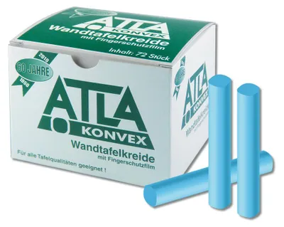 Produktbild von ATLA Konvex Tafelkreide bunt 72 Stück staubfrei  Germany