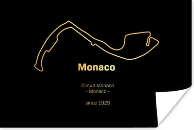 Produktbild von MuchoWow® Poster F1 - Rennstrecke - Monaco 30x20 cm - Plakate - Print