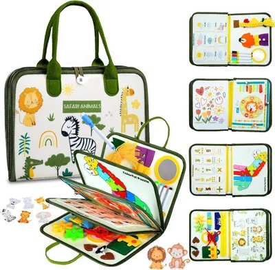 Produktbild von Montessori-Beschäftigungsbrett für Kleinkinder, geeignet für Jungen und Mädchen ab 2 Jahren