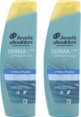 Produktbild von 2 x Head & Shoulders DERMAXPRO Hydra Pflege Anti Schuppen Shampoo & Kopfhautpflege je 225ml