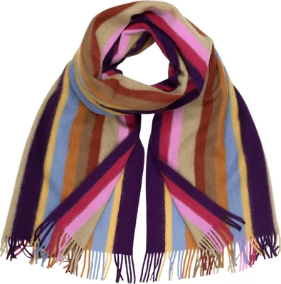 Produktbild von Winterschal Farbstreifen in modischen Farben, Italy von collezione alessandro