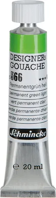 Produktbild von Schmincke DESIGNERs GOUACHE - 20ml Tube - Permanentgruen hell 25 566 007