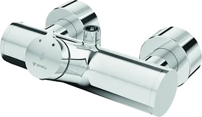 Produktbild von Schell Vorwand-Duscharmatur VITUS VD-SC-M/o chrom, Selbstschluss Mischwasser, Duschanschluss oben mit Desinfektion