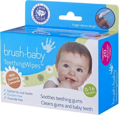 Produktbild von Brush-Baby BRB109, Baby-Zahntuch
