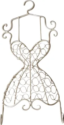 Immagine prodotto di Appendiabiti decorativi in metallo, color ecru, eleganti