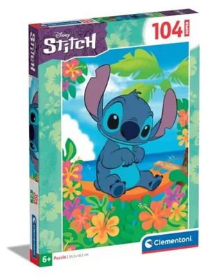 Zdjęcie produktu dla Clementoni Puzzle Disney Stitch 104 elementy - Oryginalny produkt do relaksu i zabawy
