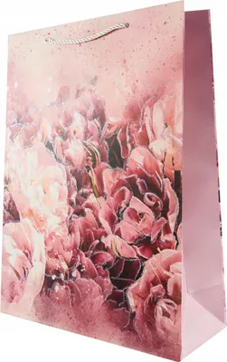 Produktbild von Große Geschenktüte Blumen 30x40cm - Stabile Papiertragetasche XL - Edle Geschenkverpackung