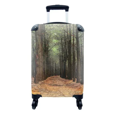Produktbild von MuchoWow® Koffer Handgepäck Trolley Rollkoffer Kleine Reisekoffer mit 4 Rollen - Herbst - Dekoration - Wald - Cabin Size < 55x40x23 cm & 55x40x20 cm - Fotokoffer - Kabinenkoffer - Boardgepäck - Reise-Box - Reisekoffer - Reisegepäck - Koffer mit Bild - Trolley für Kinder