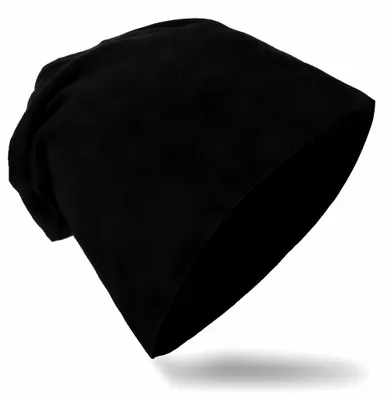 Produktbild von Kinder Beanie Unifarbe Schwarz L