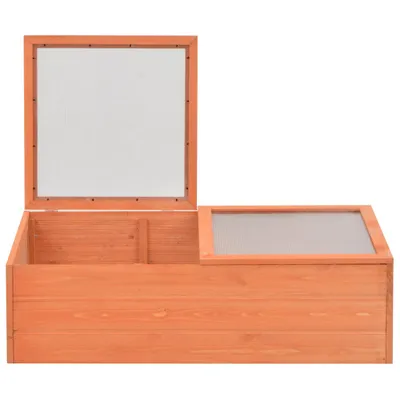 Produktbild von vidaXL Frühbeet Holz 100x50x34 cm -  Gewächshäuser