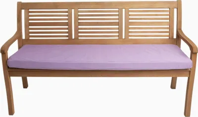 Immagine prodotto di Cuscino per panchina da giardino 160x50x7 viola, Cuscino piatto da giardino, Cuscino per seduta per 3 persone, Cuscino da esterno, Cuscino per altalena/panca