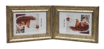 Obrázok produktu pre GALÉRIA Multirama VENETO pre fotografie 10 x 15 cm DVOJITÁ horizontálna/horizontálna ZLATÁ
