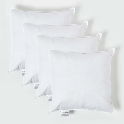 Produktbild von HOMESCAPES 4er-Set Füllkissen 45 x 45 cm – Kissenfüllung Entenfedern