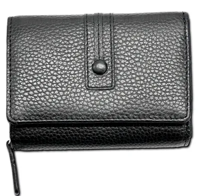 Produktbild von Florence Leder Geldbörse Damen Portemonnaie schwarz 9x12x3cm D2OPF101S1