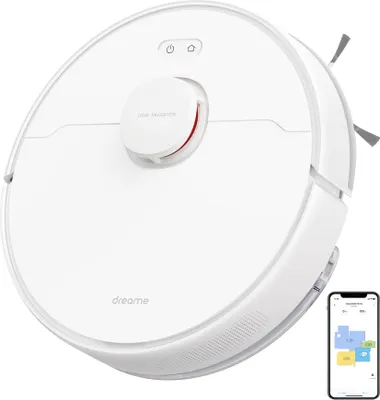 Produktbild von Dreame F9 Pro 2in1 Roboter Saugroboter mit LDS-Navigation,2500Pa Saugkraft,Kartenzeichnung,für Tierhaare/Hartböden/Teppiche,150Min,App-Steuerung,Weiß