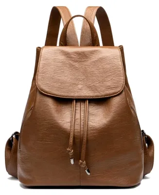 Produktbild von Damen Kunstleder Rucksack mit Diebstahlschutz Design