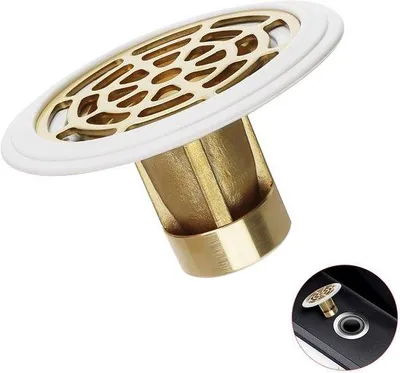 Obrázek produktu pro Odtokový ventil, zesílený mosazný odtok, těsnicí kroužek, nepropouští pachy, 27–55 mm