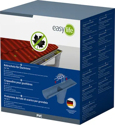 Produktbild von HS-PVC-Dachrinnenfallrohrschutz zinkgrau