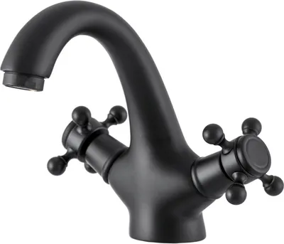 Immagine prodotto di Granitan | RETRO - Rubinetto alto per lavabo - Modello alto - Nero - Ottone