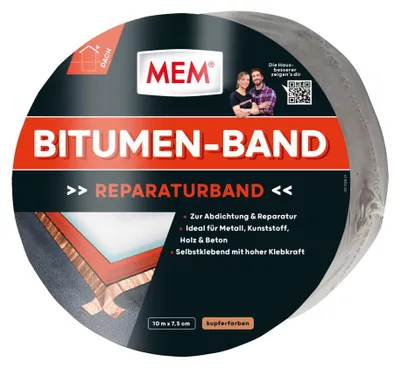 Produktbild von MEM Bitumen-Band 10 m x 7,5 cm kupfer